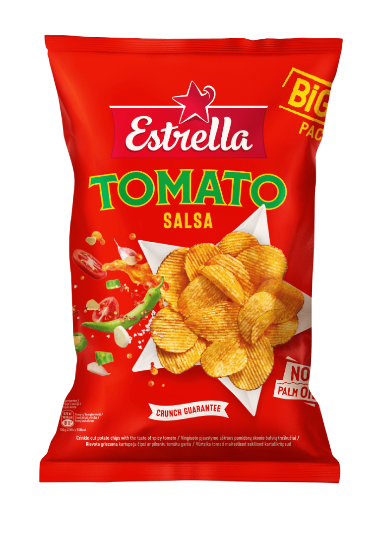 ESTRELLA crisps spicy tomato 180g